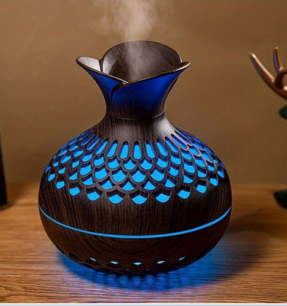 Colourful wood grain flower humidifier