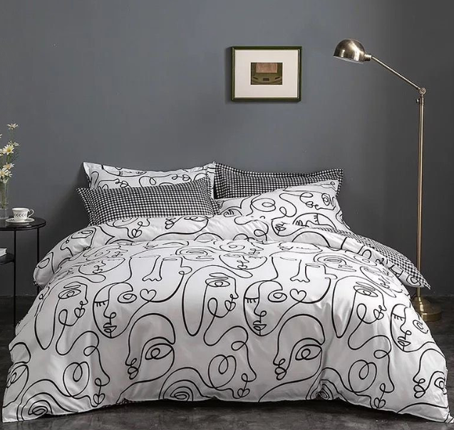 Abstract print duvet cover