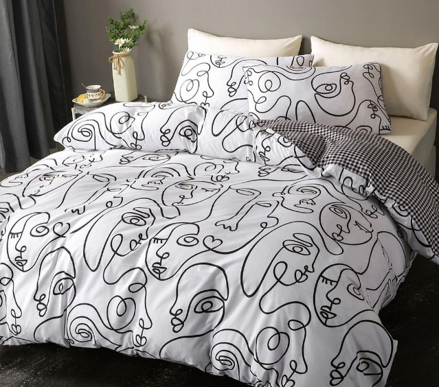 Abstract print duvet cover