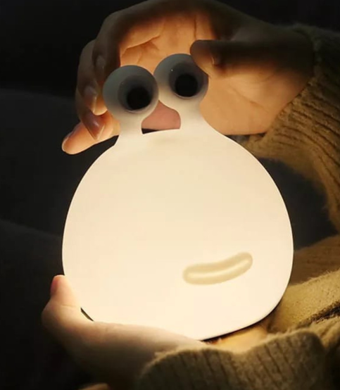 Cartoon slug sleeping bedroom lamp