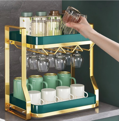 2 TIER DRYING RACK WITH DRIP TRAY