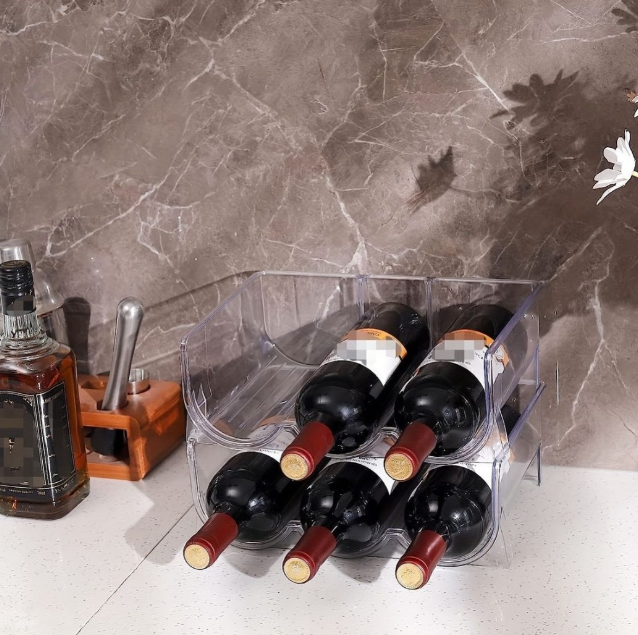 Cabinet bottle rack organiser