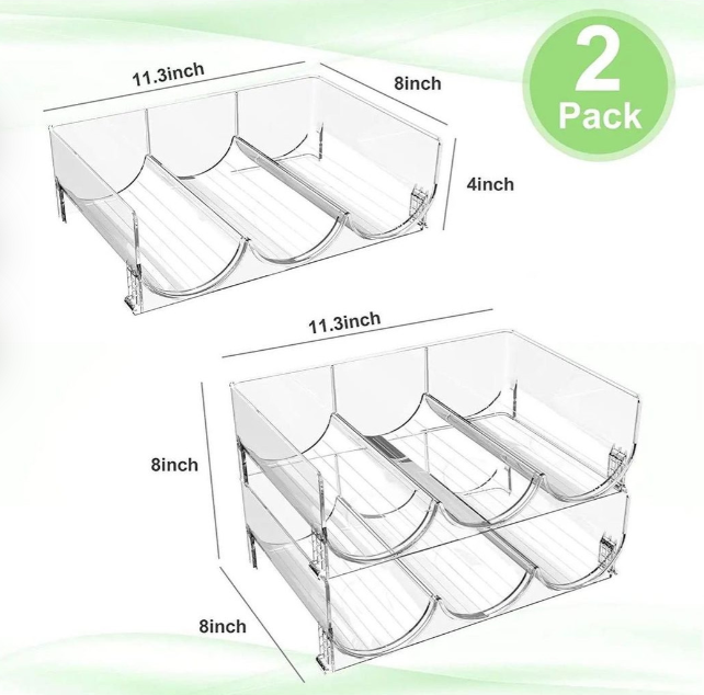 Cabinet bottle rack organiser