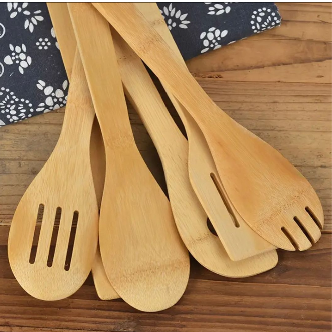 7 pc bamboo mwiko set