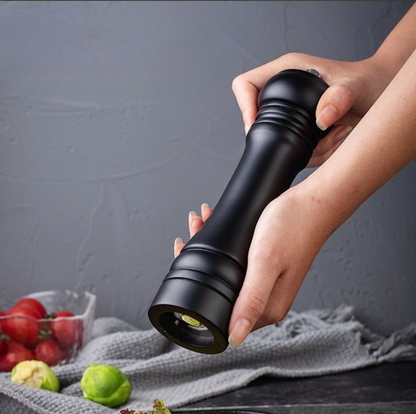 6 inch Wood Pepper Grinder Mill Adjustable Stainless Steel Grinder