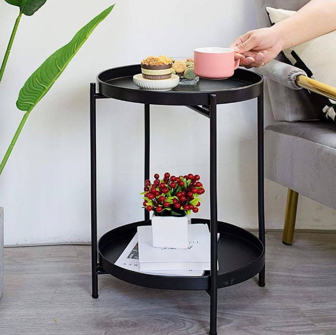 Double layer Multiple purpose side table