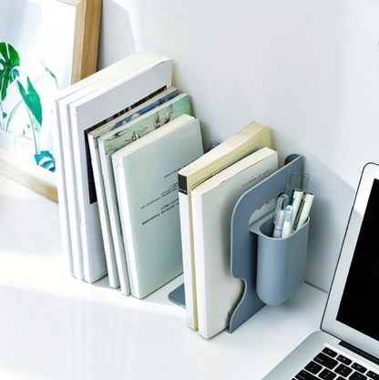 Retractable Bookends For Shelves Book Support Stand Set