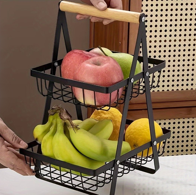 2 tier high quality fruit rack