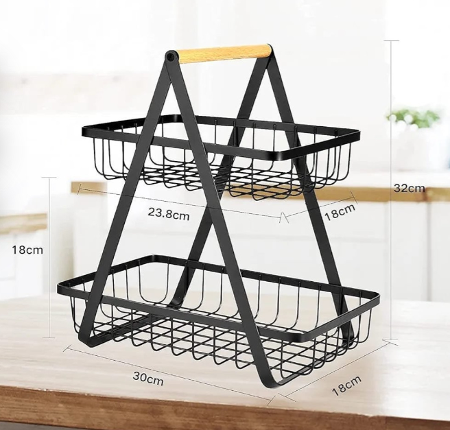 2 tier high quality fruit rack