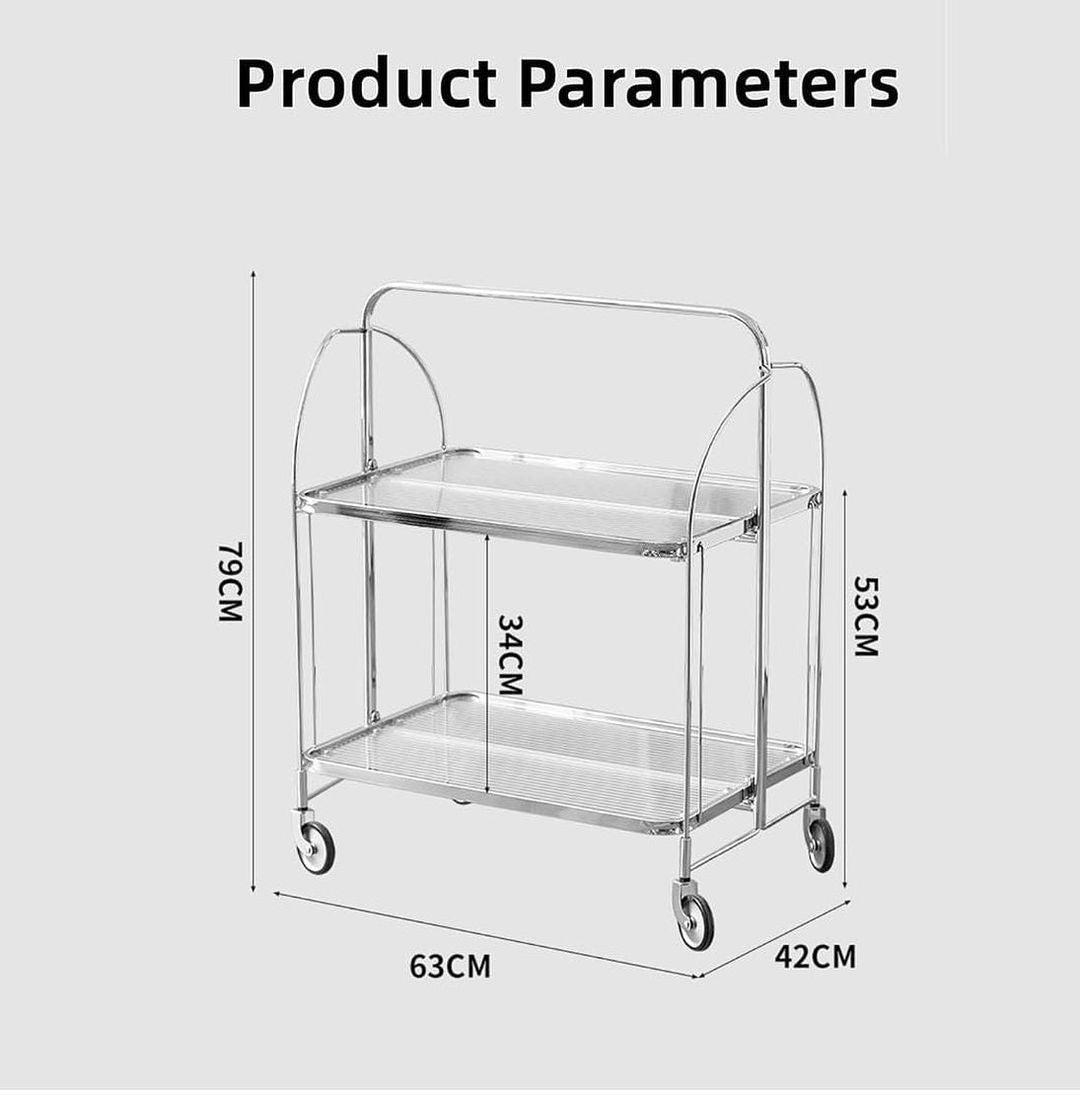 Glass Dining Cart