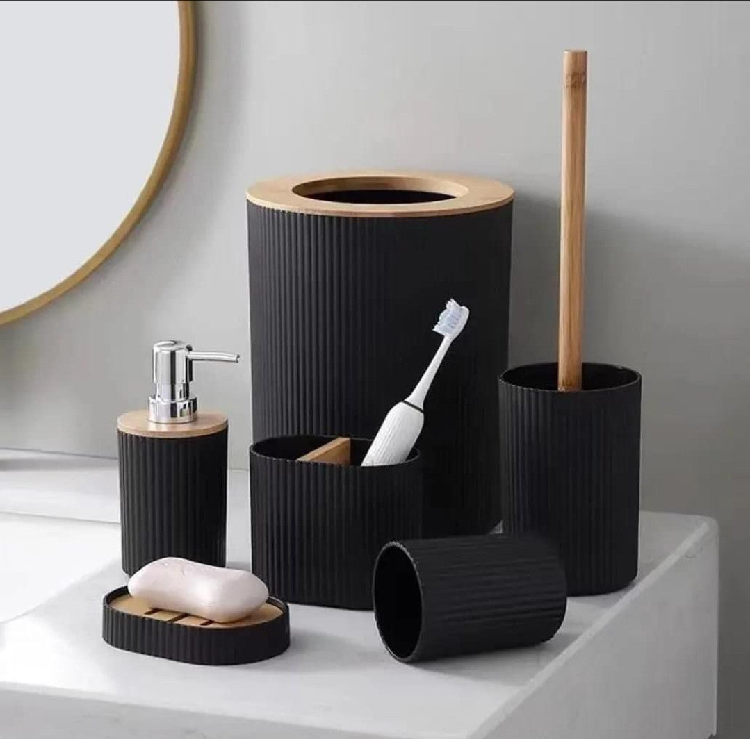 6 in 1 bathroom accessories set
