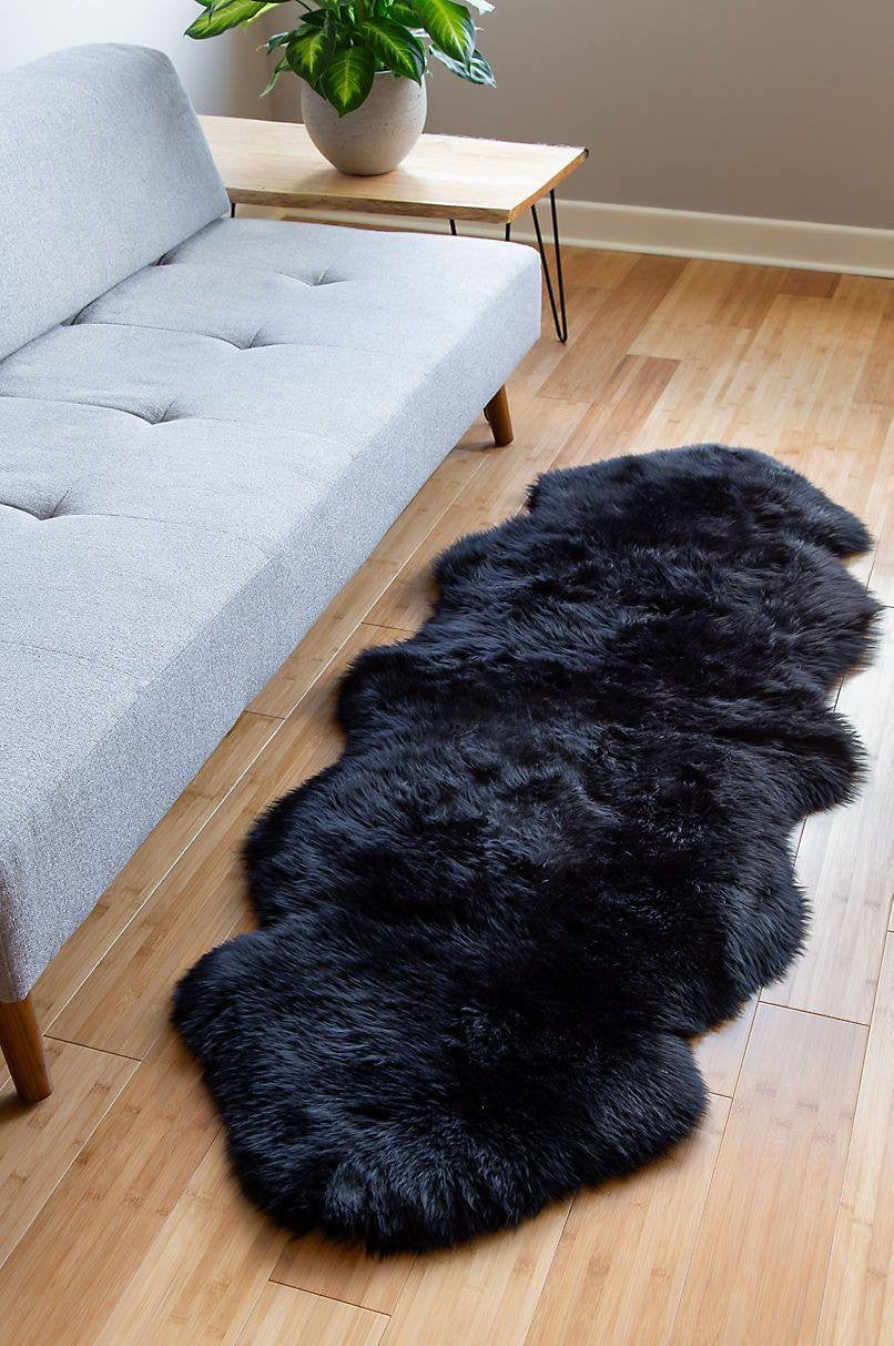 Faux fur decorative mats