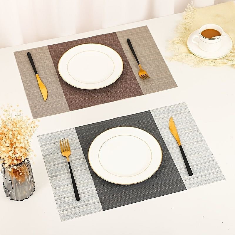 6 pcs pvc table mats