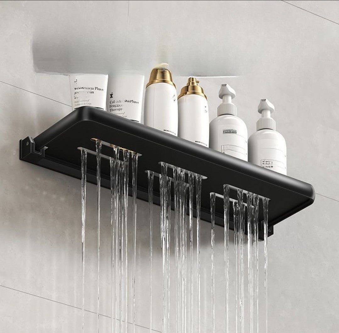 Foldable Metallic Rectangular Multi-purpose Floating shelf