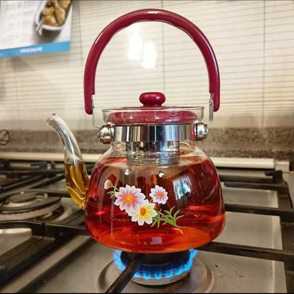 2.2 Litres heat resistant glass kettle