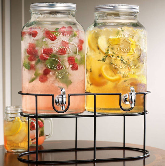 DOUBLE GLASS Juice dispensers