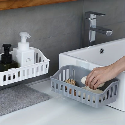 Bathroom Organizer Non-perforated Bathroom Shelves Plastic