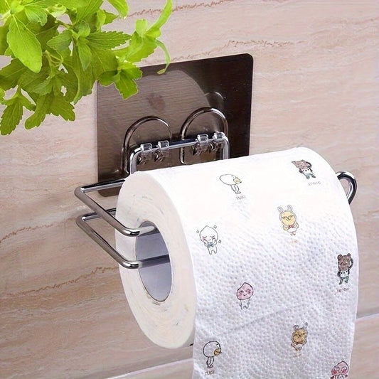 Stainless Steel Tissue Holder Punch-free Toilet Paper Rack