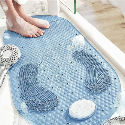 Anti-slip Bathroom mat with pumice feet scrub