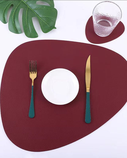 Leather table mats