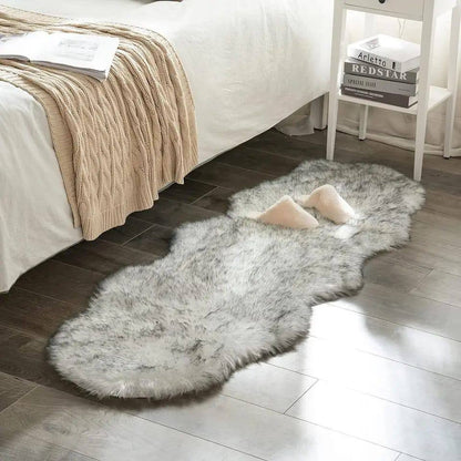 Faux fur decorative mats