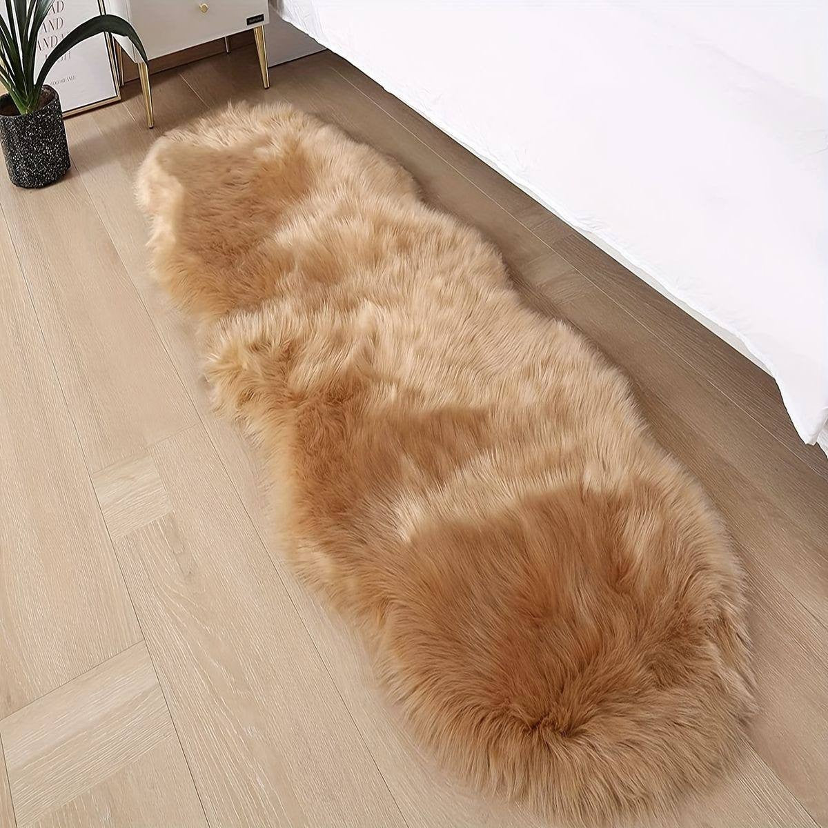 Faux fur decorative mats