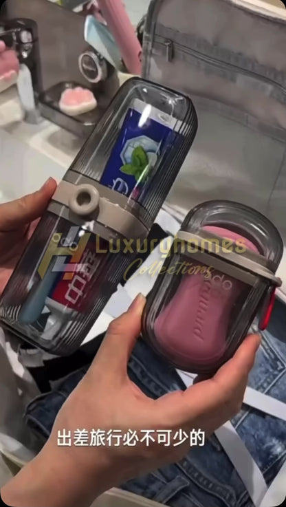 Portable Travel Soap Dish & Toothbrush Holder Set