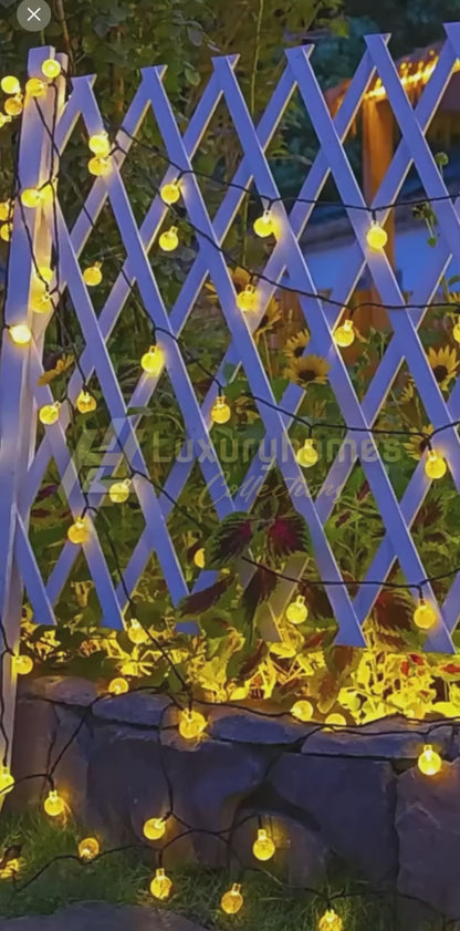 Solar Powered Outdoor Ball Lights Christmas Edition