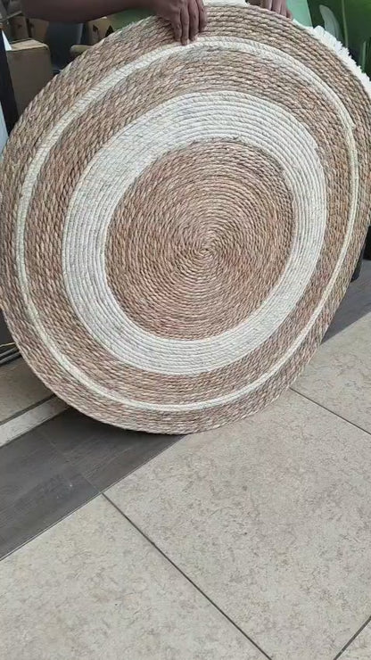 Hand Braided Handmade Round Natural Jute Rug