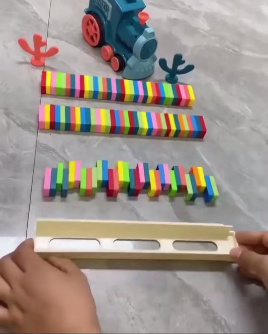 Kids Dominos Train car toy set