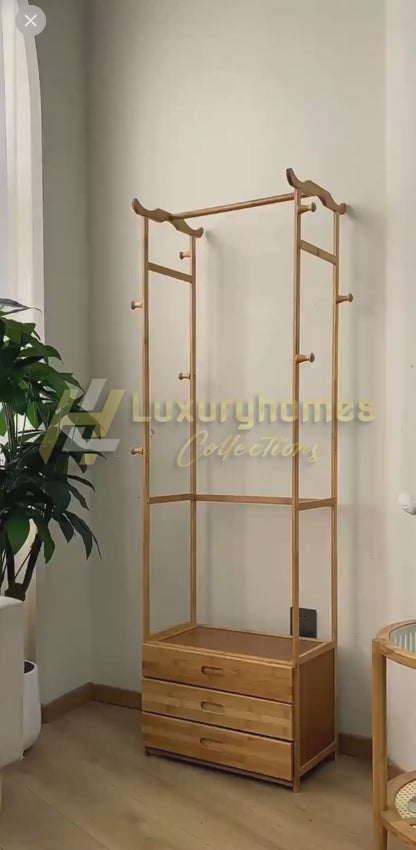 Multiple purposes cloth rack organizer