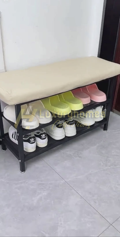Entry way shoe rack