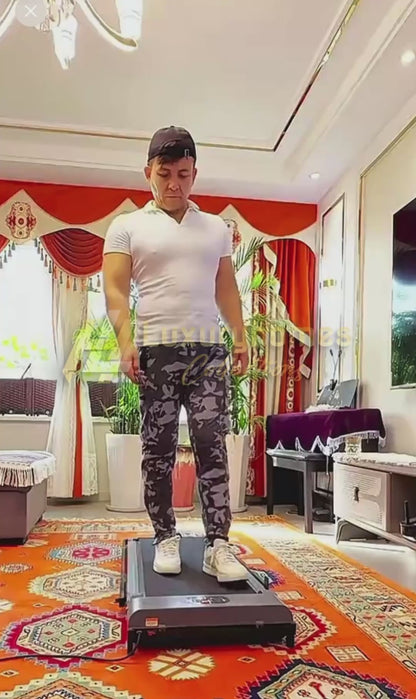 A 8-speed walking pad/treadmill with Foldable handlebars