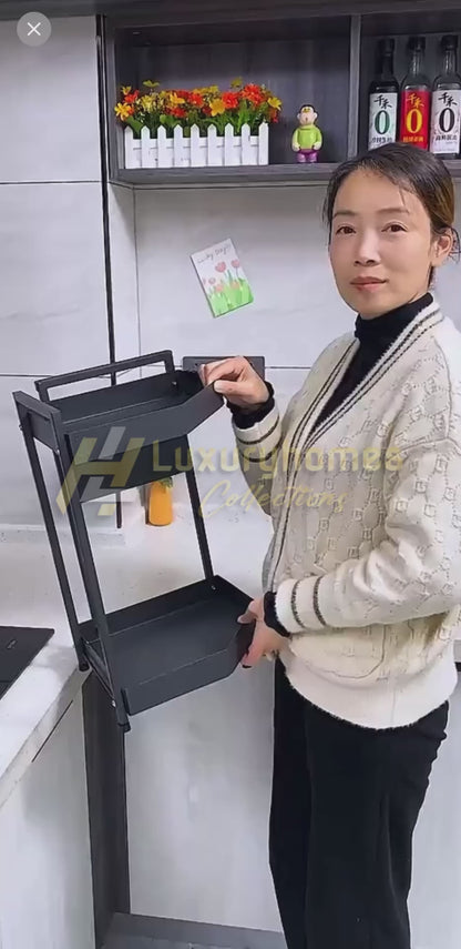 2Tier Multifunctional Countertop Kitchen Corner Storage Rack/Spice Rack
