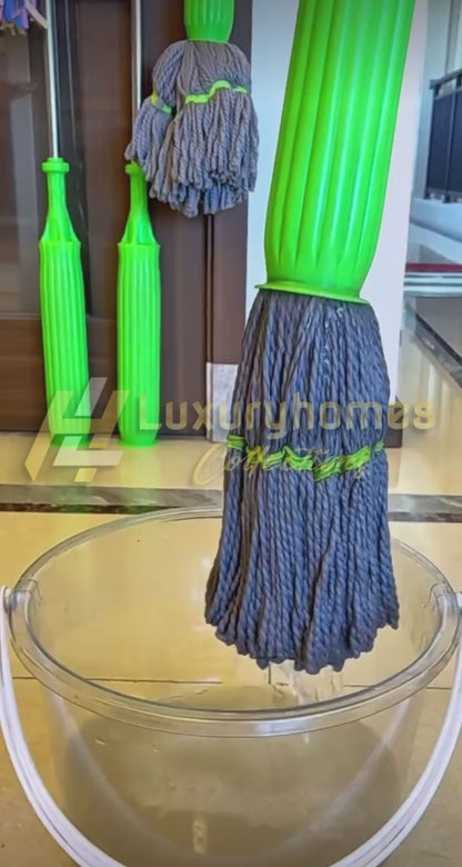 Microfiber self squeeze mop with stainless steel handle