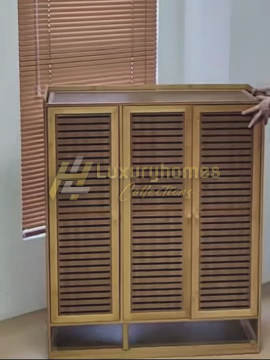 Bamboo Shoe Cabinet