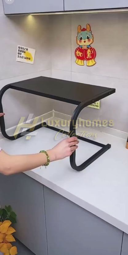 1 Tier Metallic Microwave organizer shelf / Stand