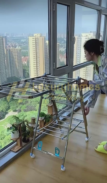 Movable Foldable/Portable LAUNDRY DRYING RACK