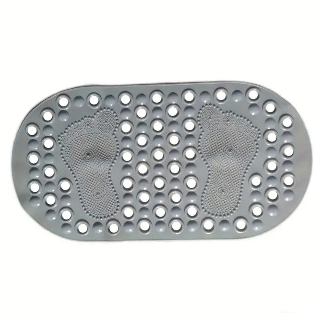 Bathroom anti slip mat with footprints