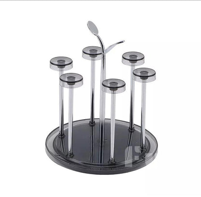 6 pcs Rotating glass tumbler holder.