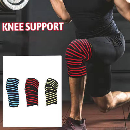 Men Fitness Weight Lifting Elastic Bandage Compression Knee Support