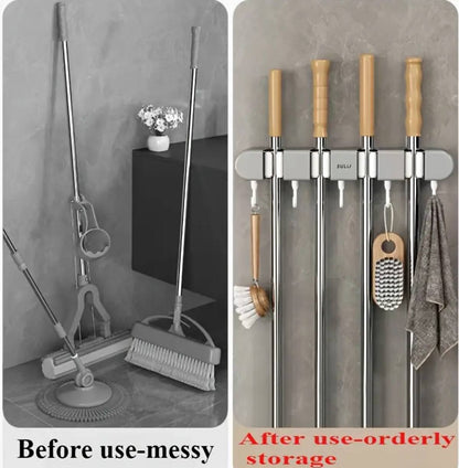 Non slip wall Mounted mop holder