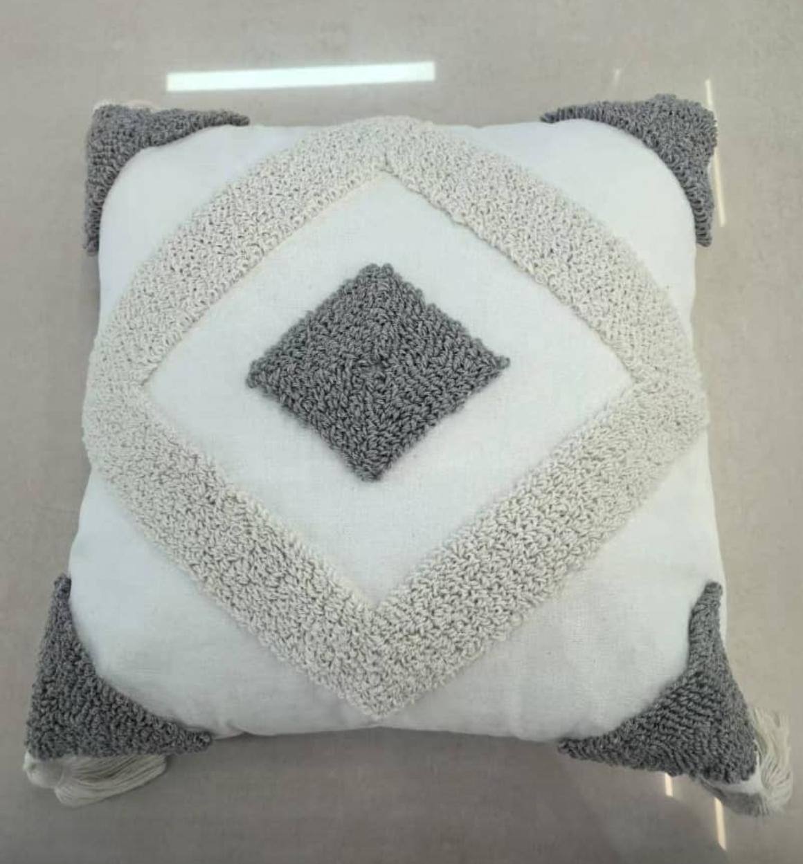Boho tufted pillow covers