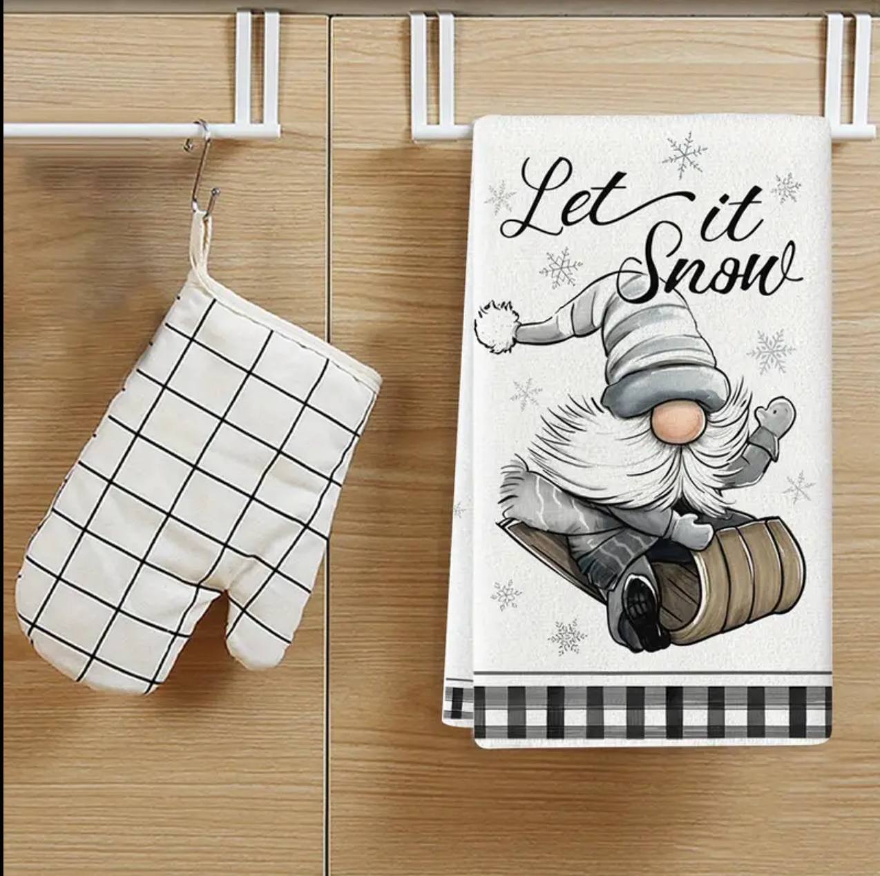 Christmas themed kitchen towels 3pc