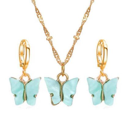 *Butterfly jewellery set