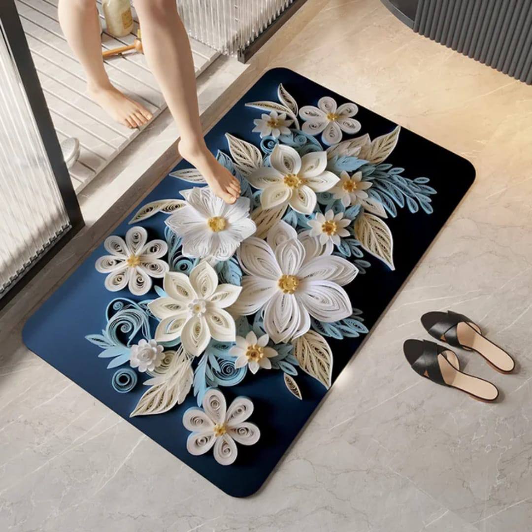 Soft flower 3d absorbent bathroom mat
Price
