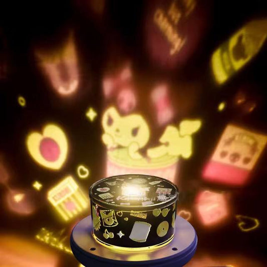 Mushroom Starry Sky Lamp, with kids melodies, Cartoon Lamp, Sanrios My Melody, Kuromi, Desktop lamp, Cute Christmas kids Gifts