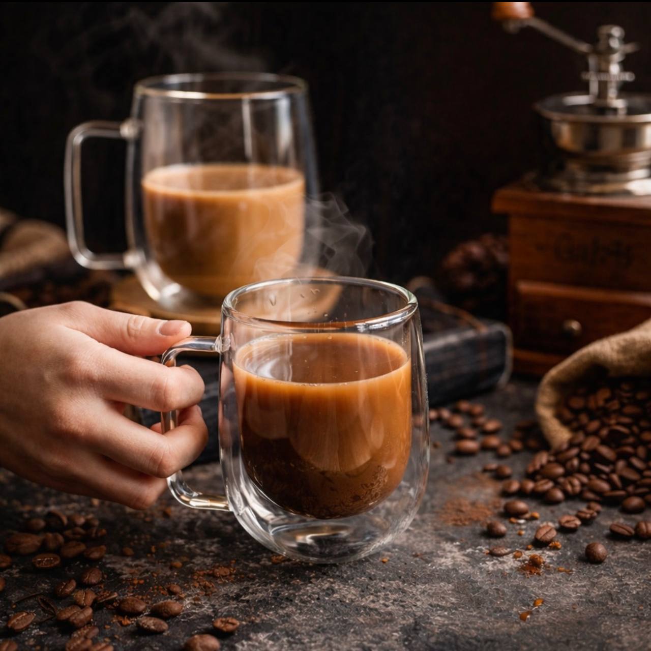 Borosilicate Double Walled mug
