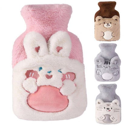 Pocket design hand warmer cute cartoon hot water bottle
