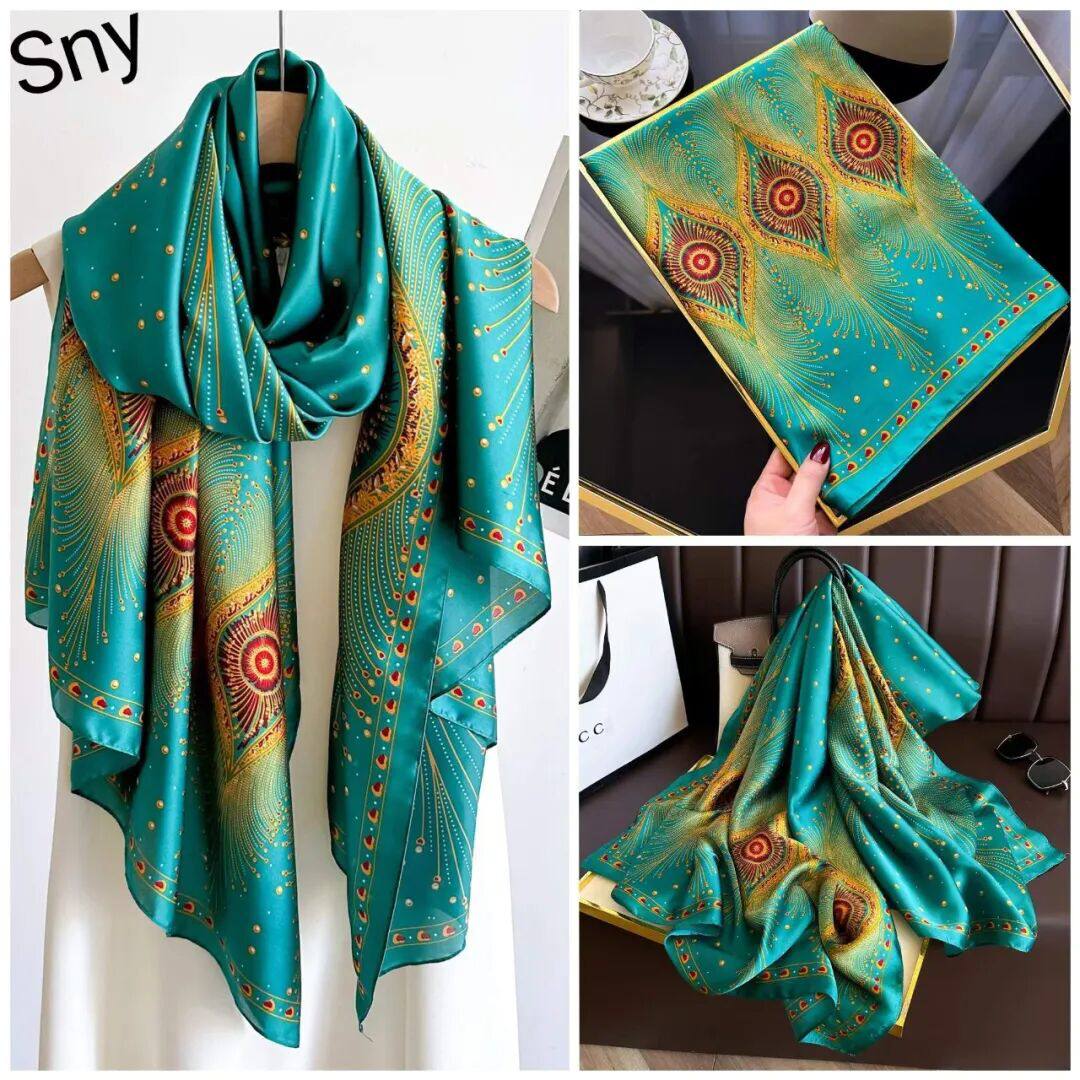Luxury Silk  Scarf Set for Women